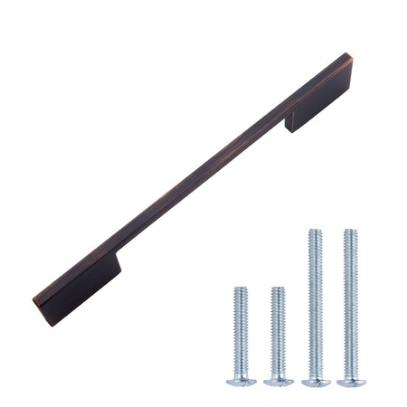 South Main Hardware Wide Modern Die Cast Cabinet Handle, 6.3" center to center, Oil Rubbed Bronze, 10PK SH198-OR-10